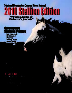 National Foundation Quarter Horse Association Volume I Stallion Edition